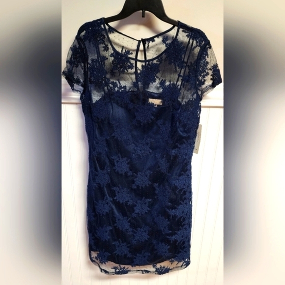 Kataya Dresses & Skirts - KATAYA Navy Lace Dress Size 14 - New With Tags